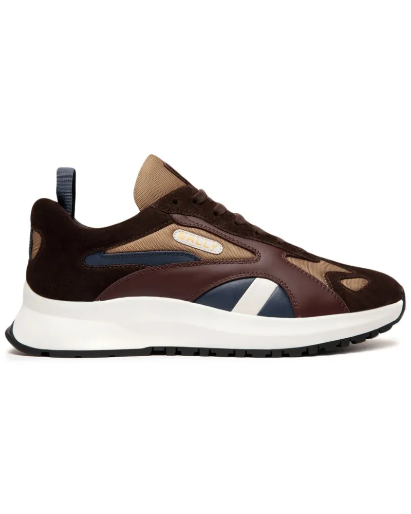 Bally Sneakers mit Kontrasteinsätzen - Braun Braun