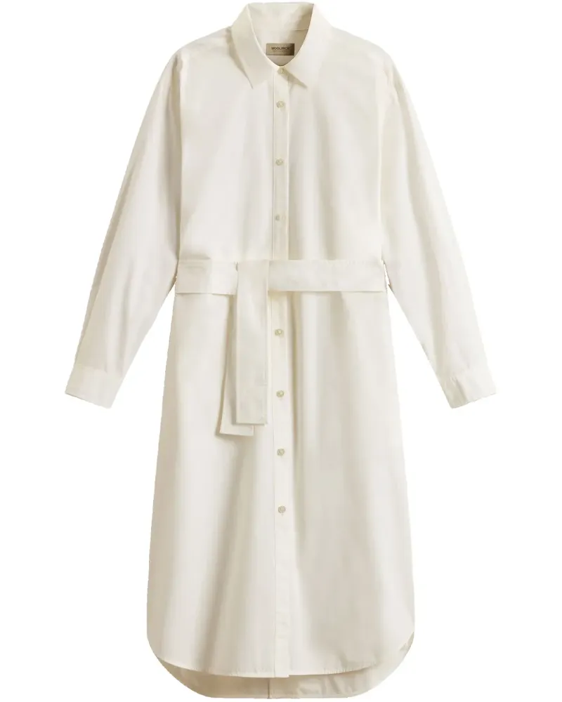 Woolrich Hemdkleid mit Gürtel - Weiß Weiß