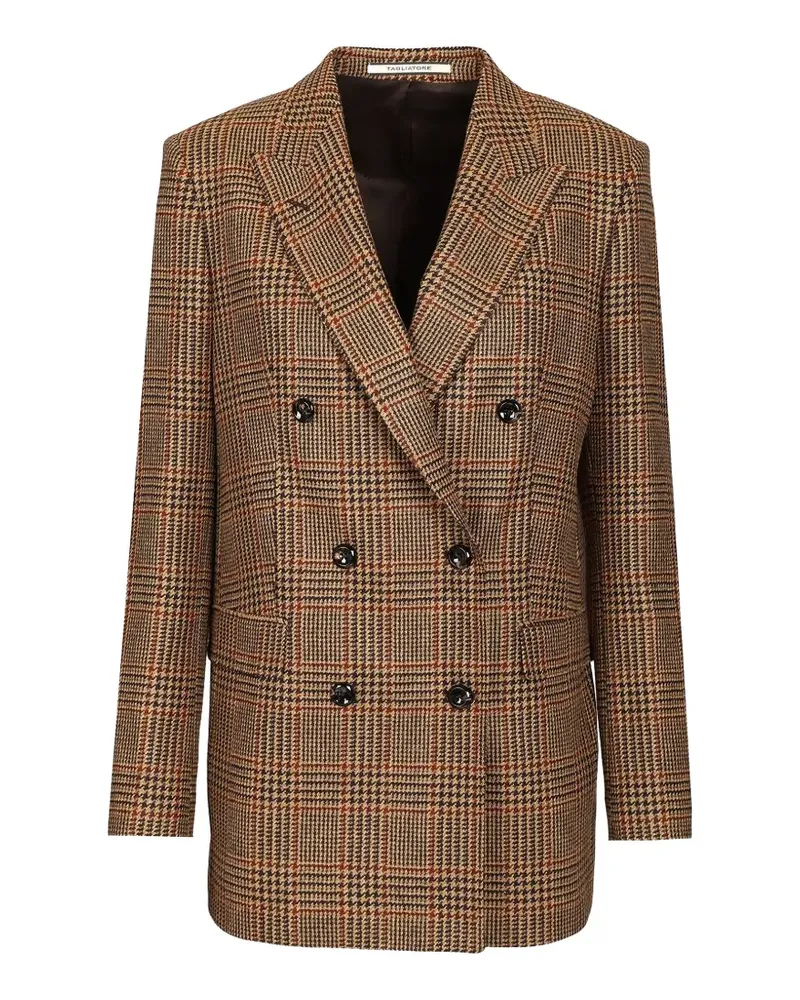 Tagliatore Jasmine Blazer mit Prince of Wales-Karo - Braun Braun