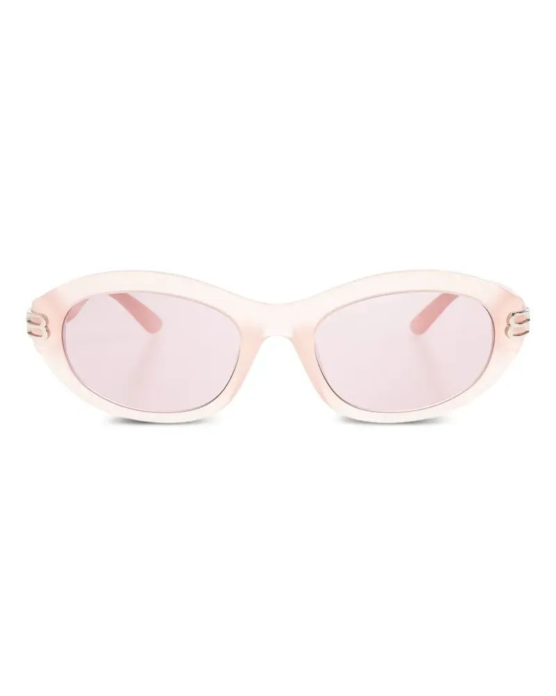 Balenciaga Sonnenbrille mit ovalem Gestell - Rosa Rosa