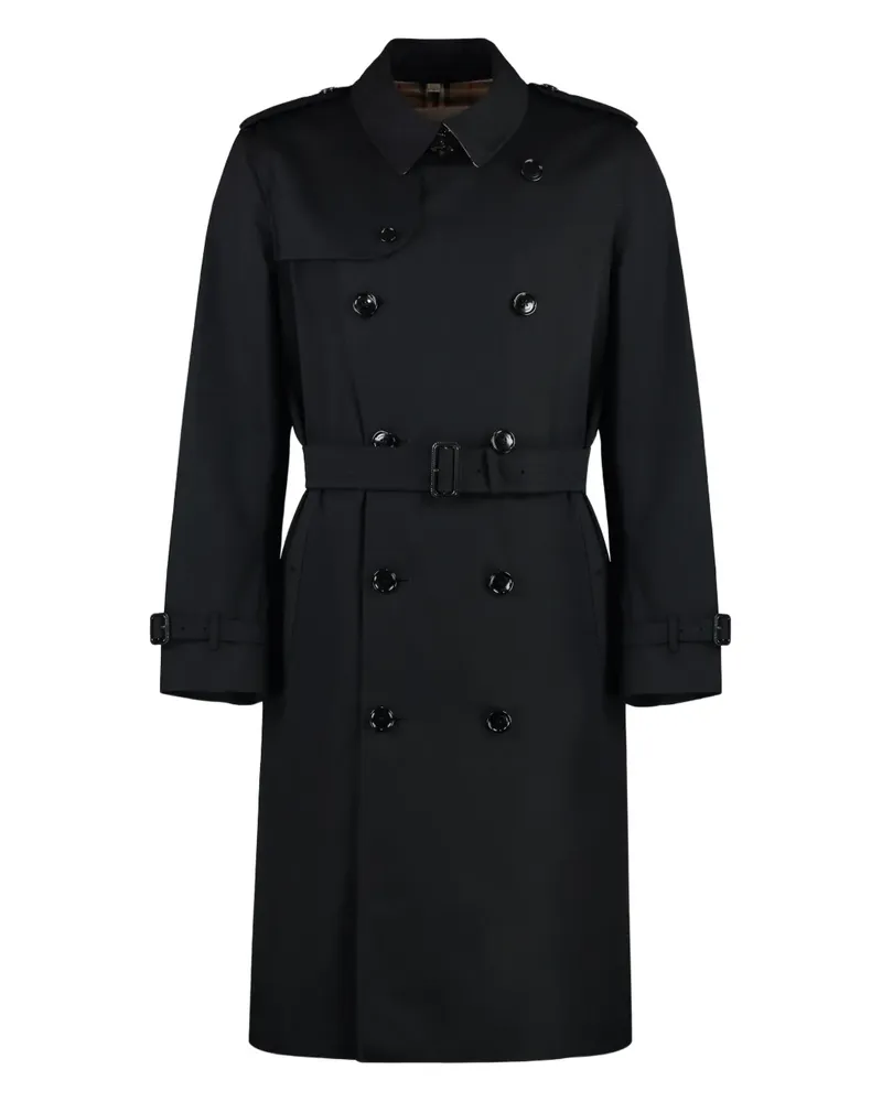 Burberry Heritage Kensington Trenchcoat mit Gürtel - Schwarz Schwarz