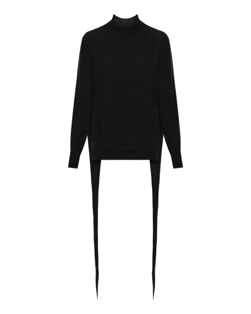 Issey Miyake Pullover mit Schlitz hinten - Schwarz Schwarz