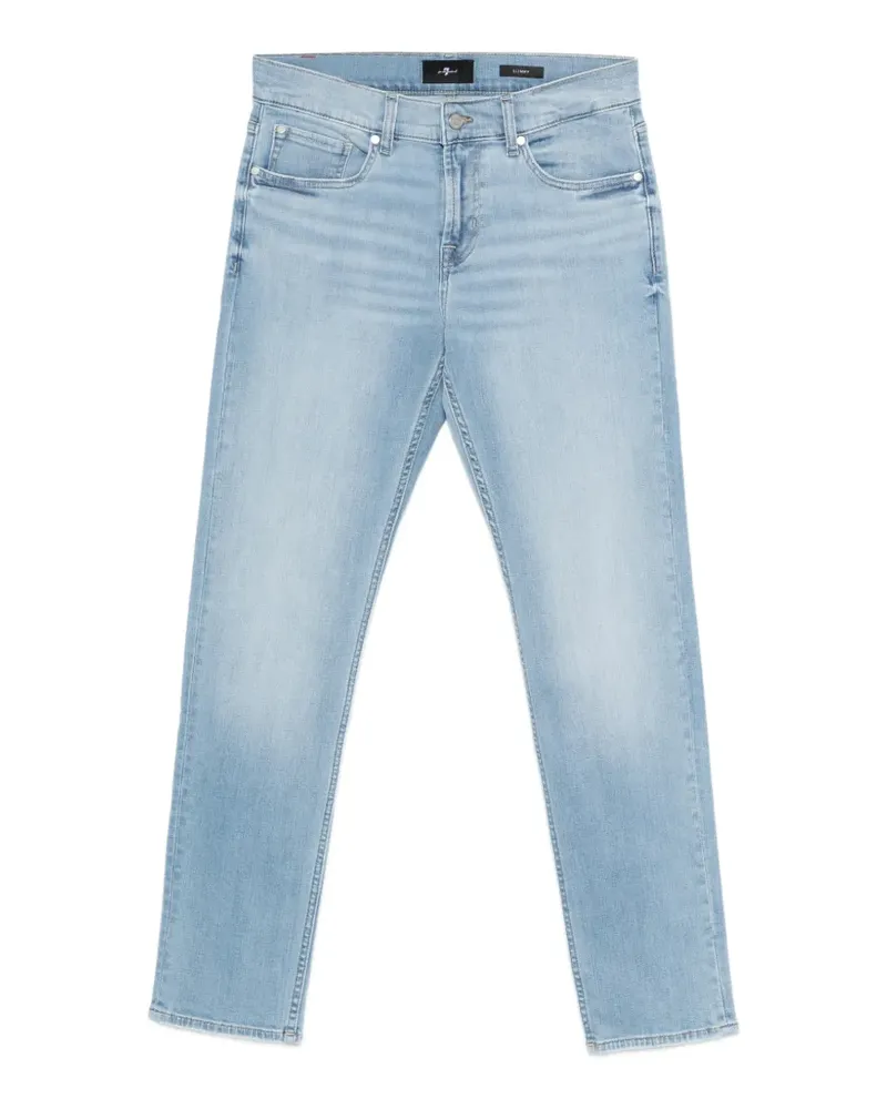 7 for all mankind button-fastening jeans - Blau Blau