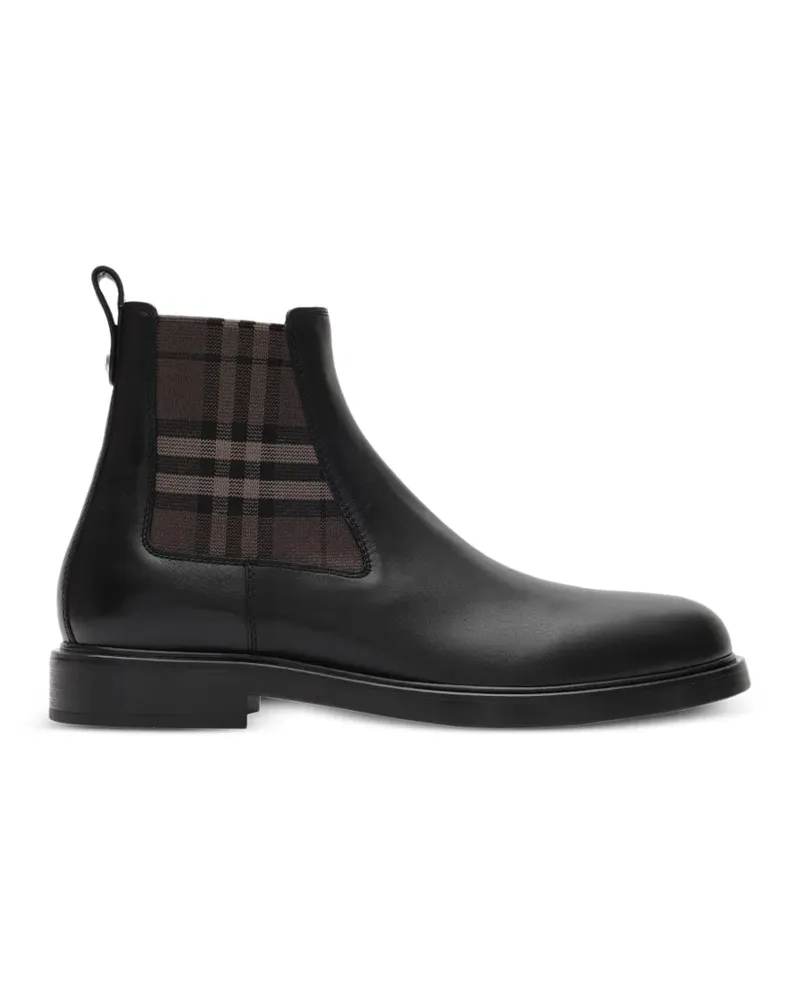 Burberry leather Pembroke boots - Schwarz Schwarz