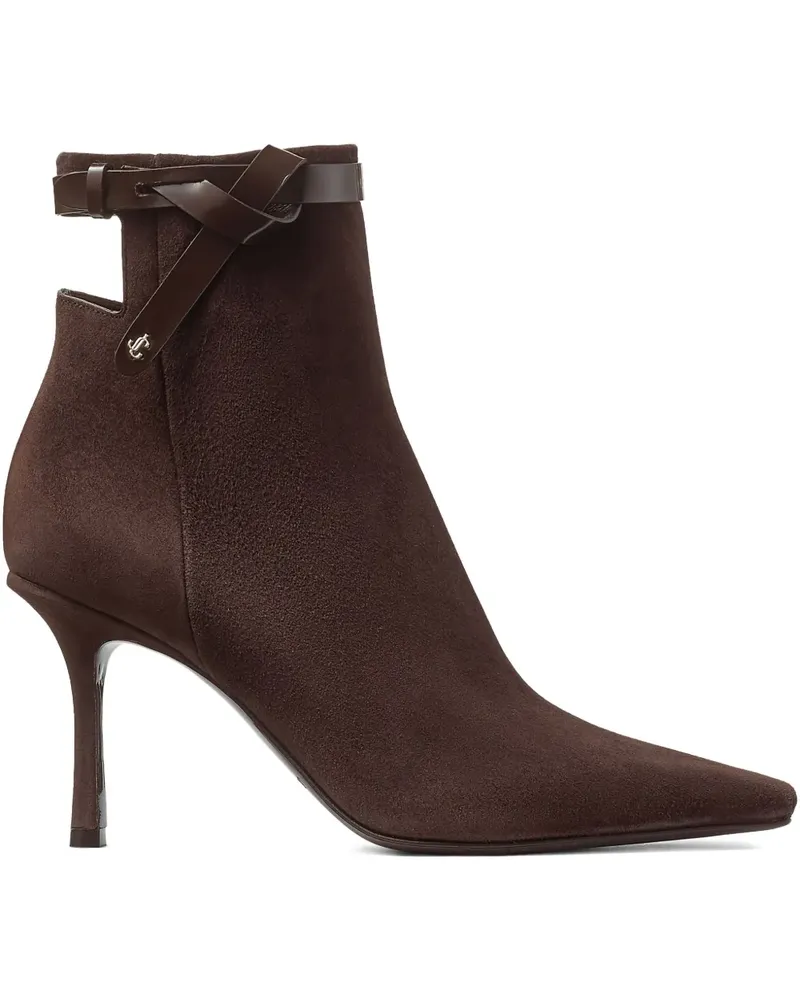 Jimmy Choo Camie Stiefeletten aus Wildleder 85mm - Braun Braun