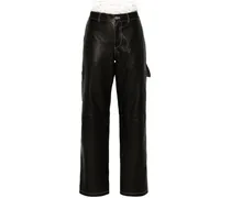 Lederhose mit geradem Bein - Blau