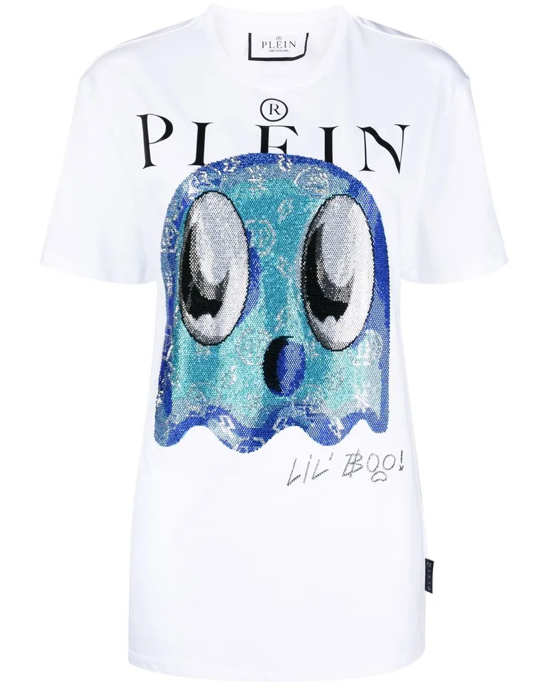 Philipp Plein T-Shirt mit grafischem Print - Weiß Weiß