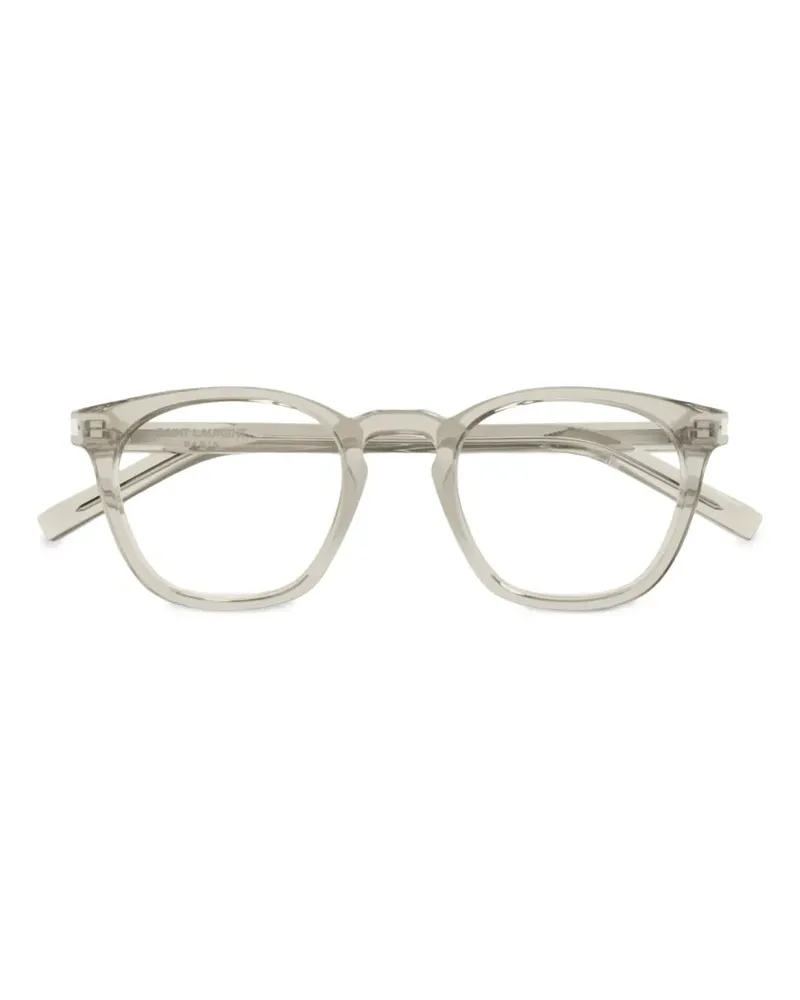 Saint Laurent Brille mit eckigem Gestell - Grau Grau