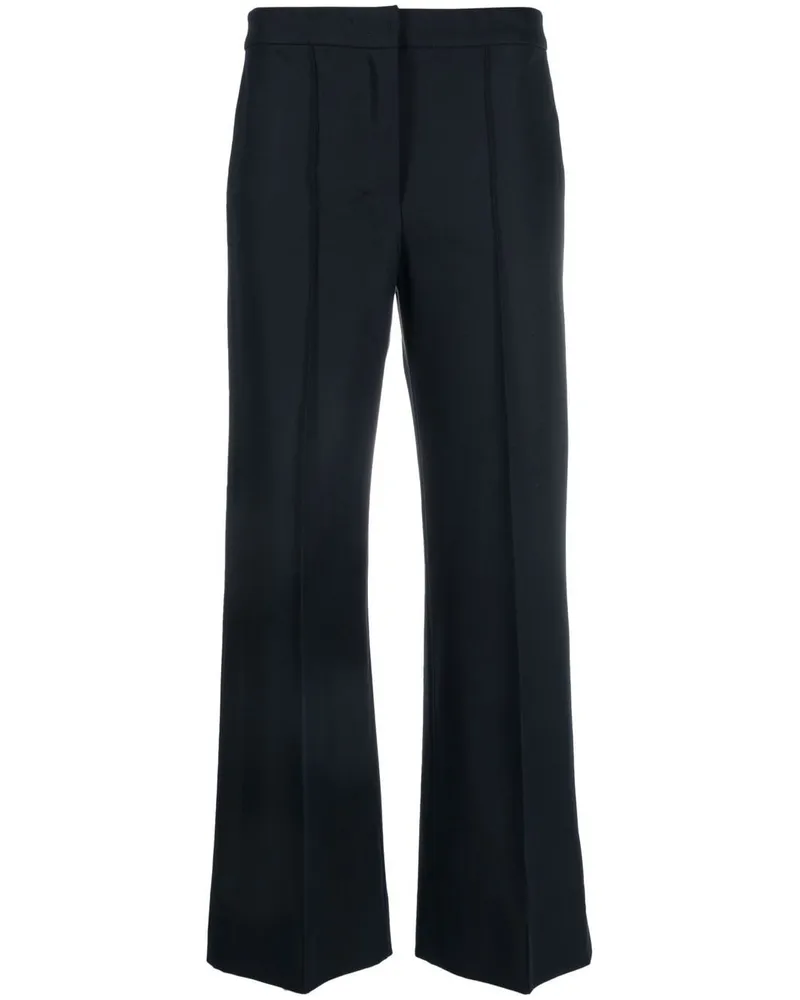 Max Mara Hose mit Faltendetail - Blau Blau
