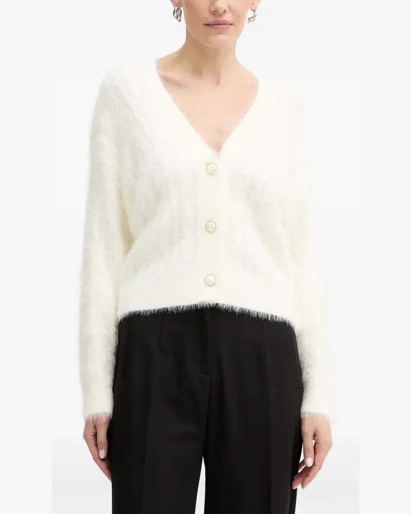 Guess Cardigan mit V-Ausschnitt - Weiß Weiß