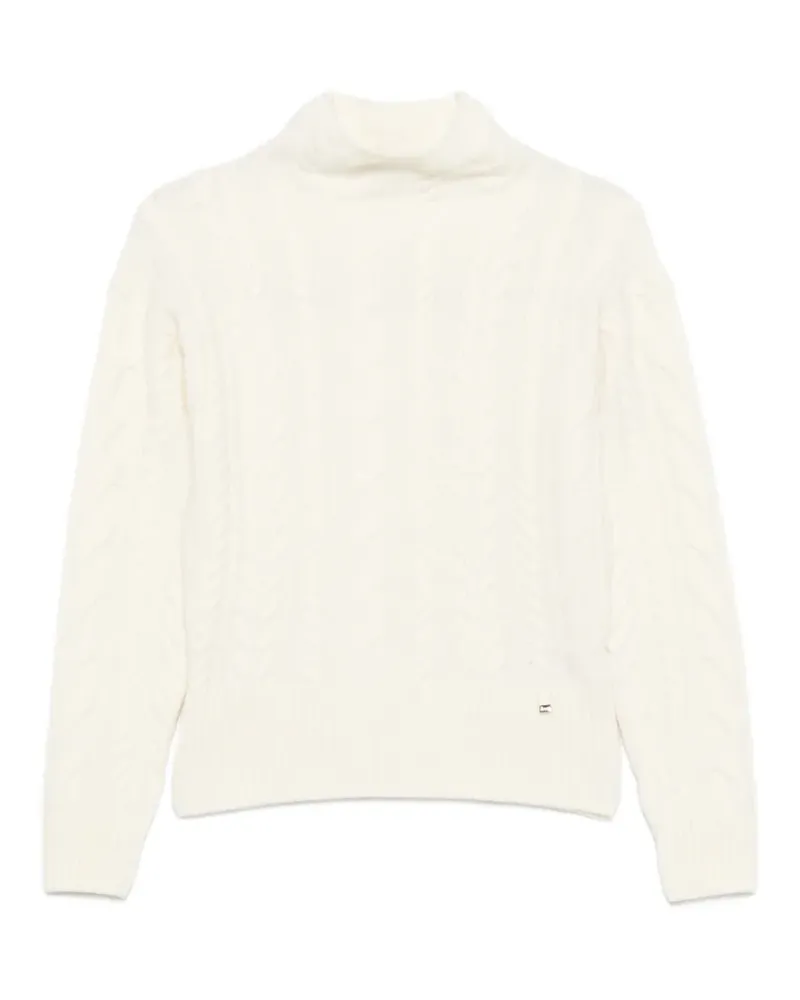 Herno Rollkragenpullover mit Zopfmuster - Nude Nude