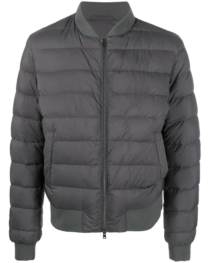 Herno Gefütterte Bomberjacke - Grau Grau