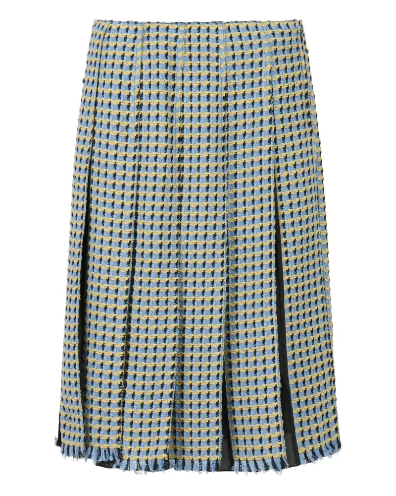 Marni Rock mit Falten - Blau Blau