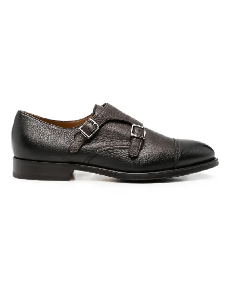 Doucal´s grained-leather monk shoes - Braun Braun