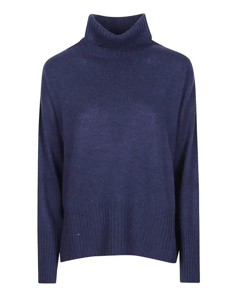 ARAGONA Rollkragenpullover aus Kaschmir - Blau Blau
