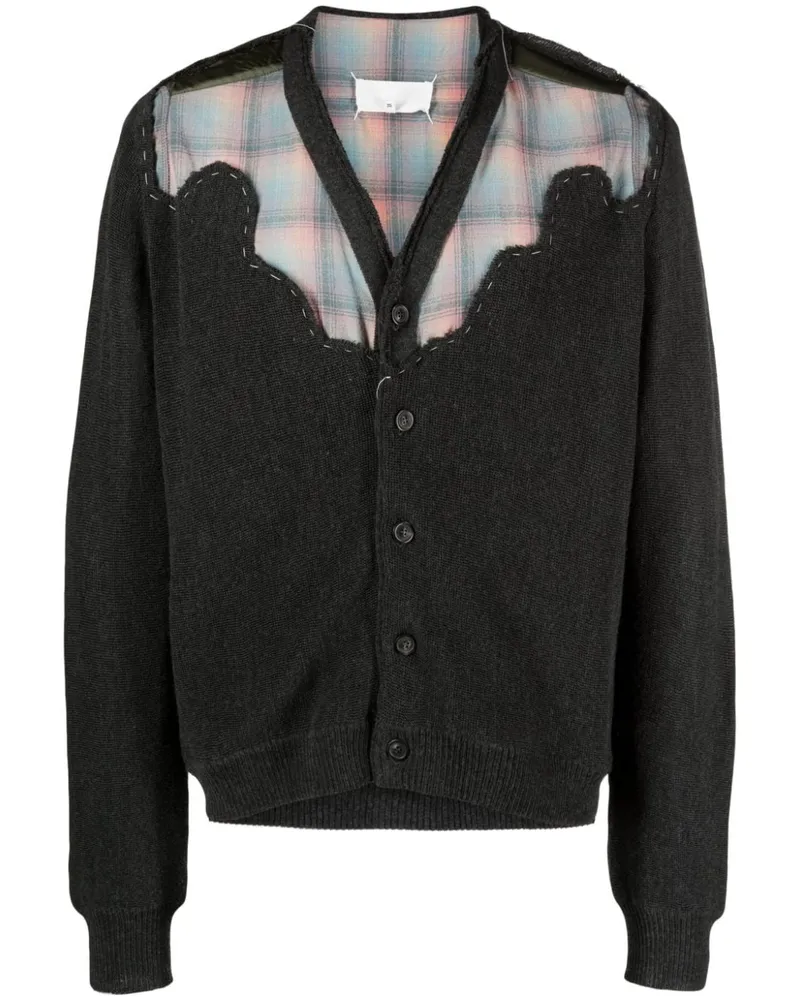 Maison Margiela x Pendleton karierter Wollcardigan - Grün Grün