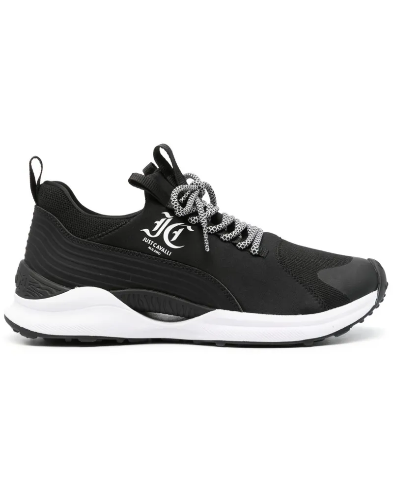 Just Cavalli Sneakers mit Logo-Print - Schwarz Schwarz