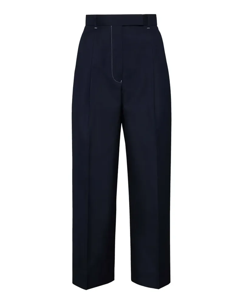 Thom Browne Gerade Hose mit hohem Bund - Blau Blau