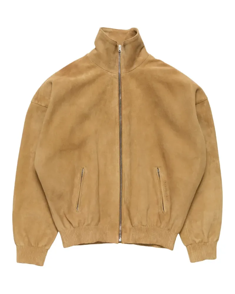 Acne Studios Bomberjacke aus Lammleder - Nude Nude