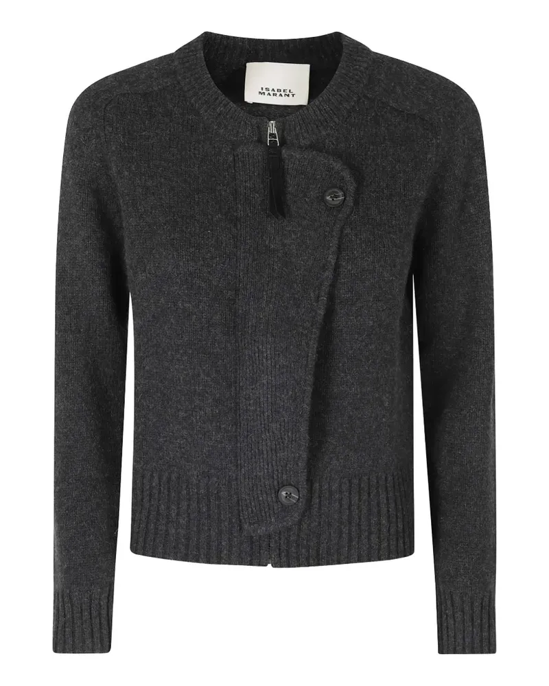 Isabel Marant Murielle asymmetric zip-fastening cardigan - Grau Grau
