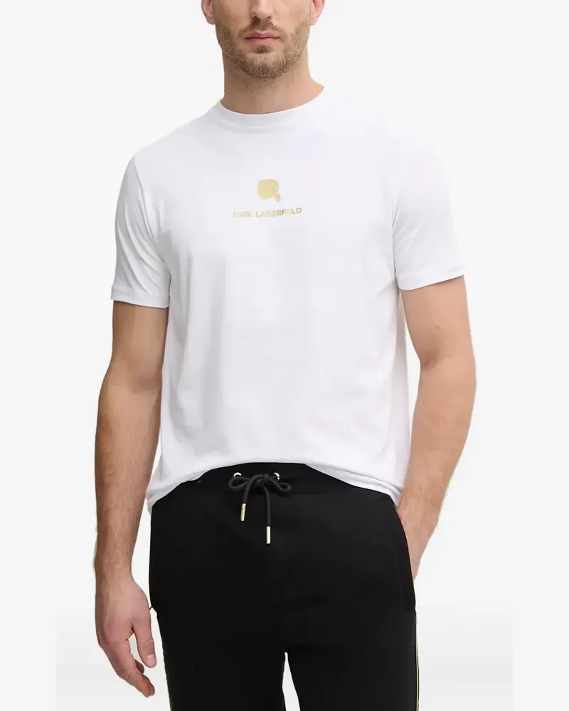 Karl Lagerfeld T-Shirt mit Logo-Print - Weiß Weiß