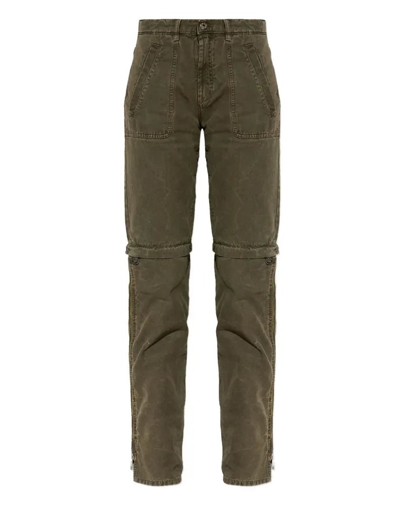 Blumarine zip-detail trousers - Grün Grün