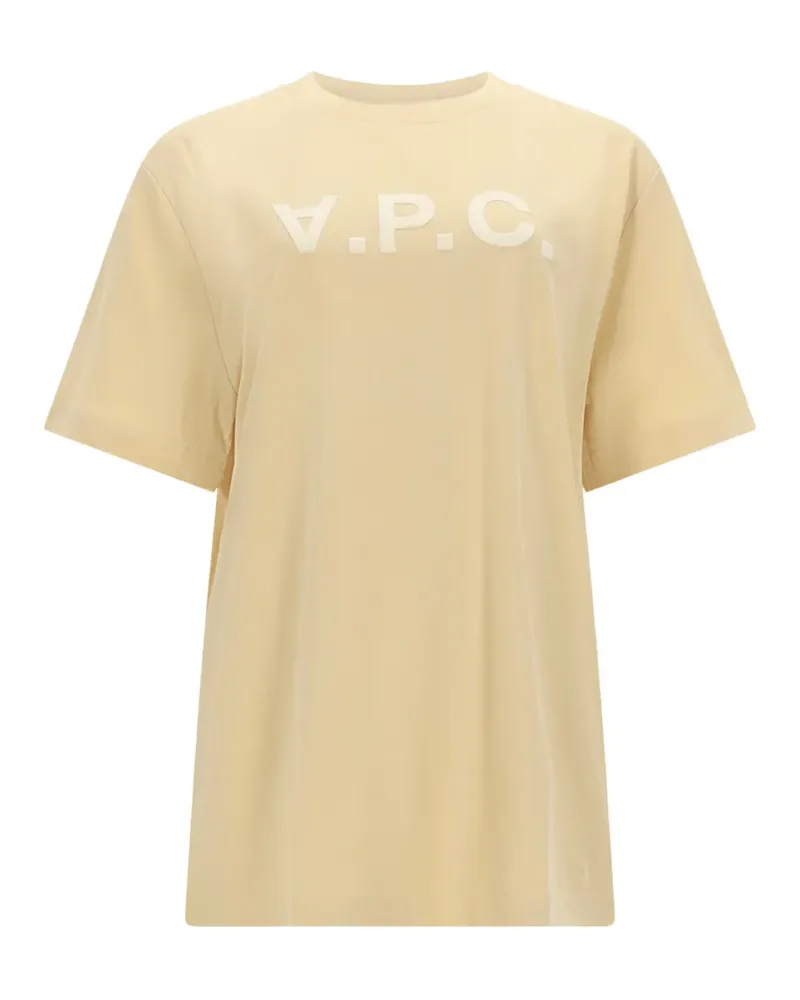 A.P.C. logo T-shirt - Nude Nude