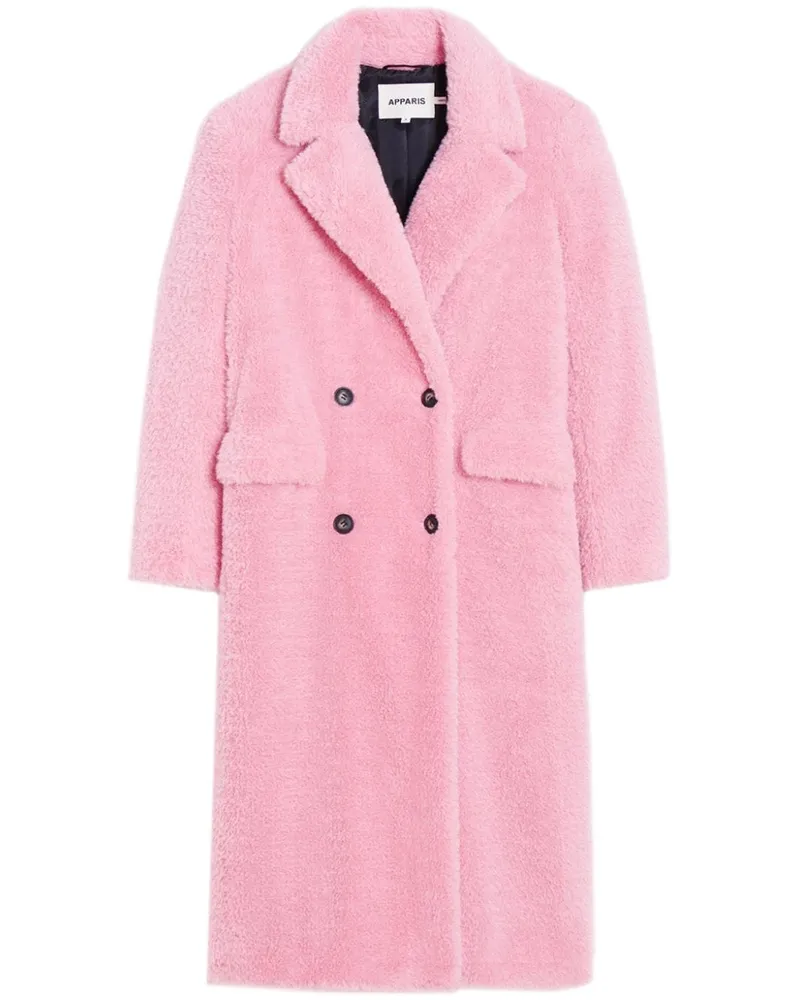 APPARIS Doppelreihiger Astrid Mantel - Rosa Rosa