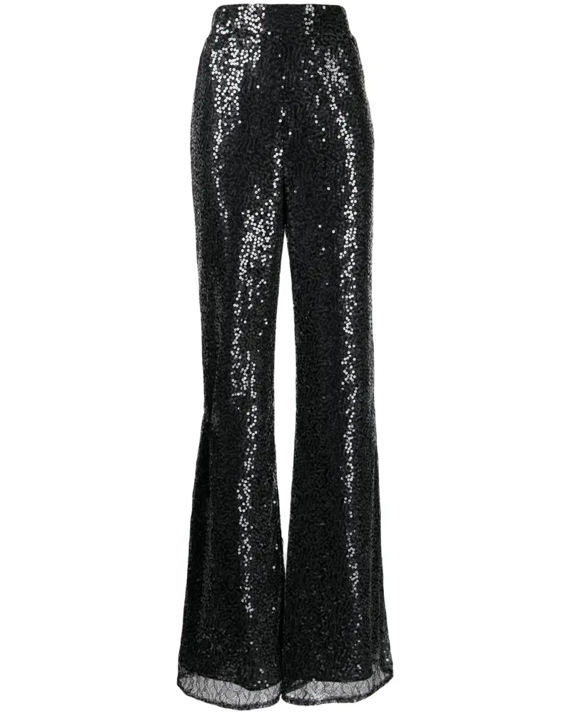 ANOUKI High-Waist-Hose mit Pailletten - Schwarz Schwarz