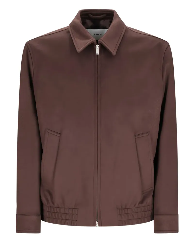 LARDINI zip-fastening jacket - Braun Braun