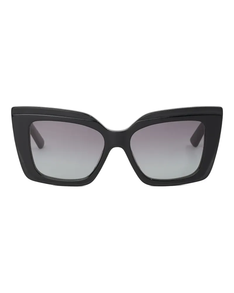 Karl Lagerfeld Sonnenbrille mit Cat-Eye-Gestell - Schwarz Schwarz