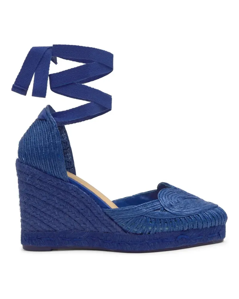 Castañer Cacia Wedge-Espadrilles mit Herzmotiv - Blau Blau