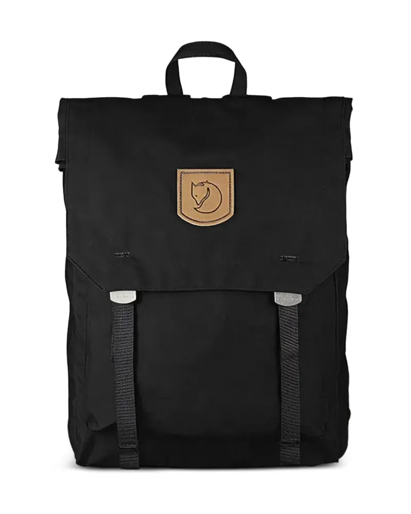 Fjäll Räven Foldsack No. 1 Rucksack mit Logo-Patch - Schwarz Schwarz