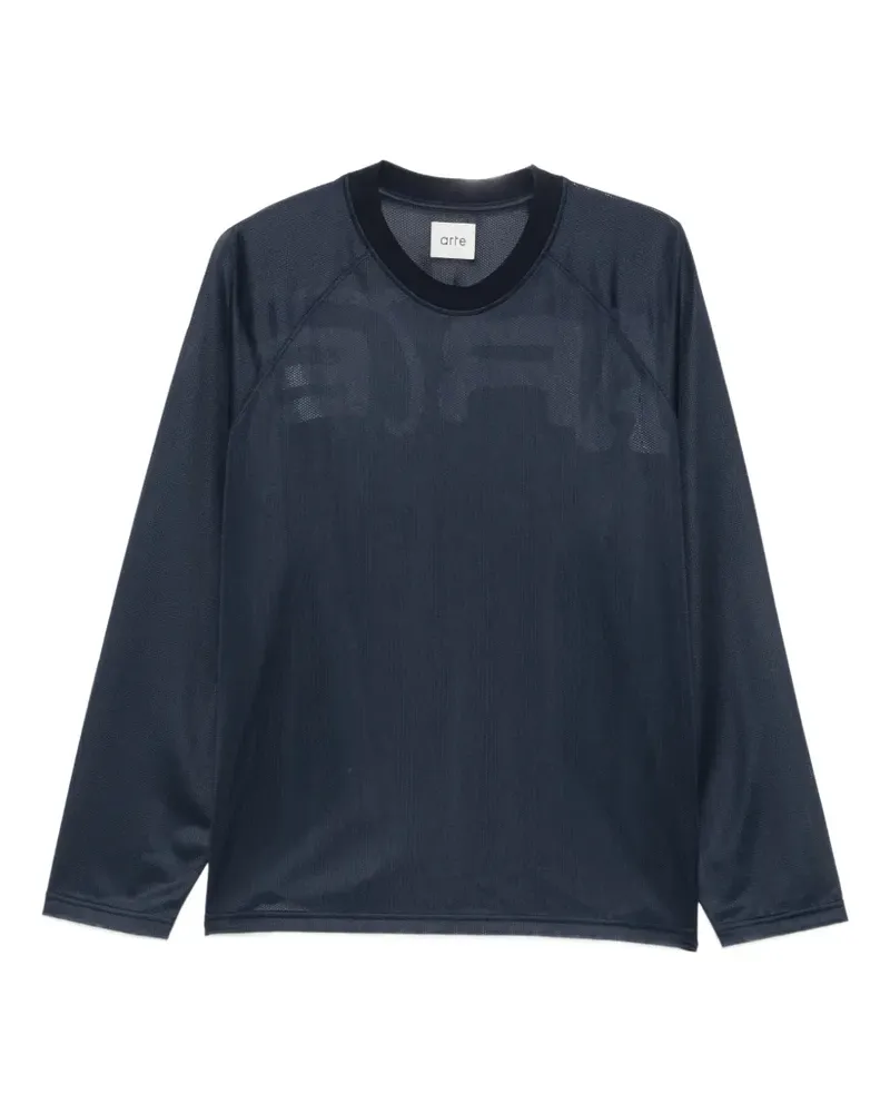 Arte Antwerp Langarmshirt mit Logo-Print - Blau Blau
