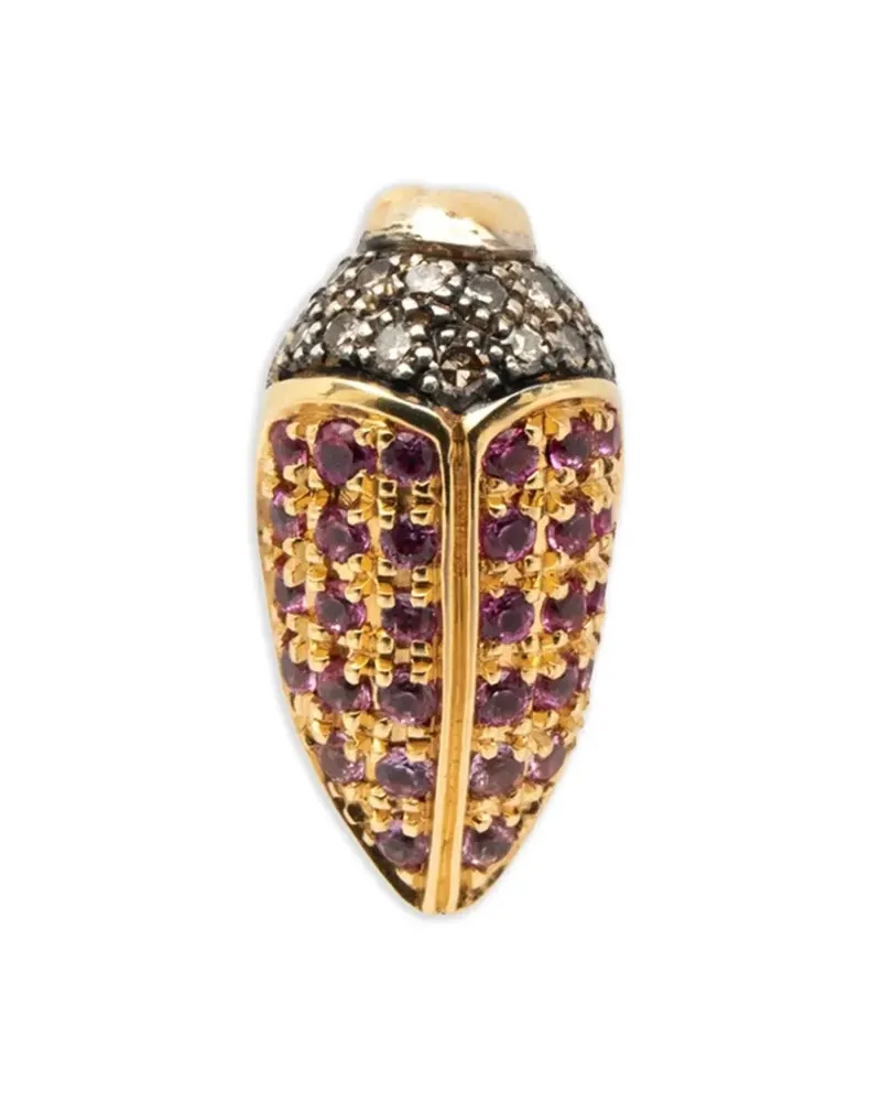 Bibi van der Velden 18kt Bee Gelbgoldohrringe mit Diamanten Gold