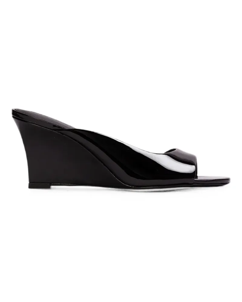BLACK SUEDE STUDIO Arisha Wedge-Mules - Schwarz Schwarz