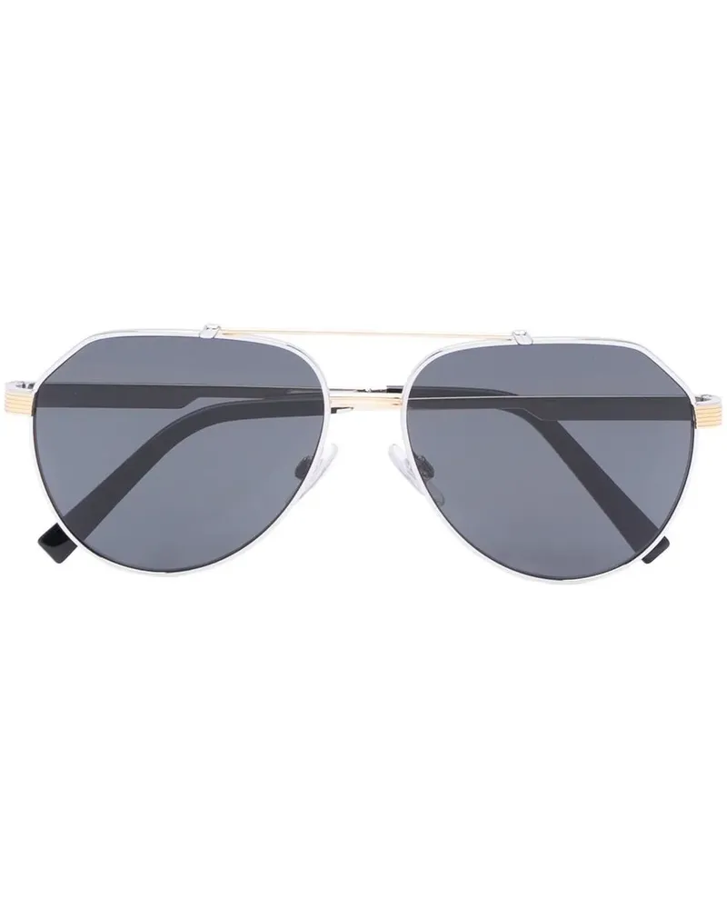 Dolce & Gabbana Pilotenbrille mit Doppelsteg - Schwarz Schwarz