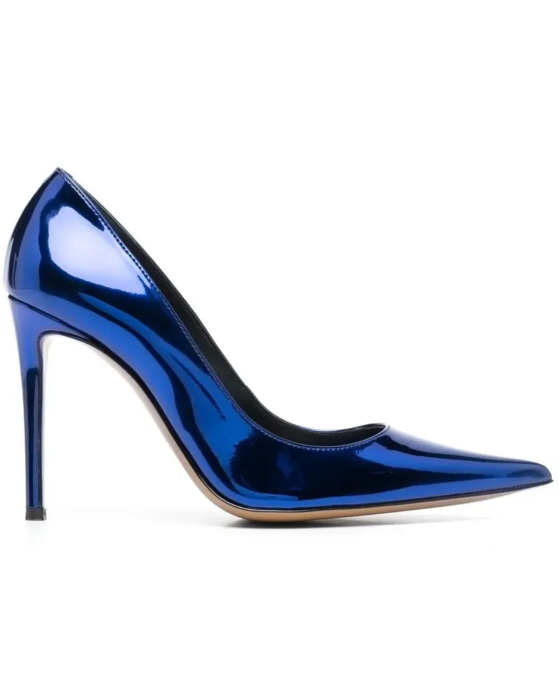 Alexandre Vauthier Pumps aus Lackleder - Blau Blau