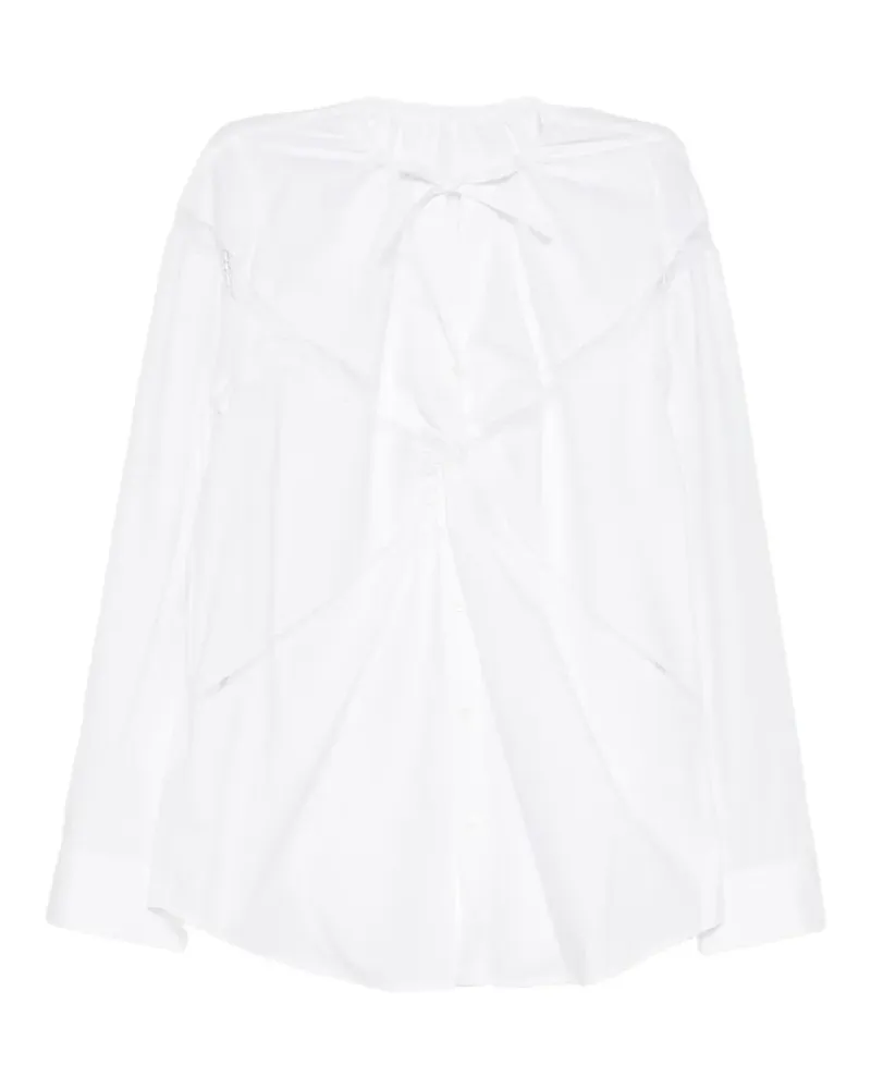 JNBY Drapierte Bluse mit Spitze - Weiß Weiß