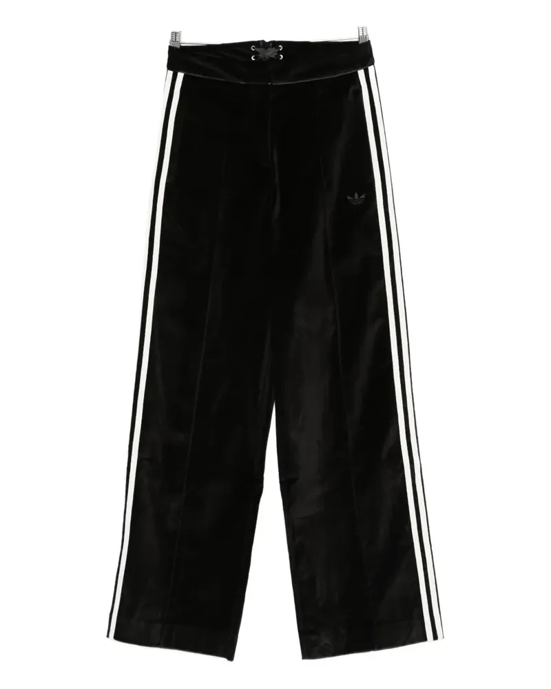 adidas stripe-detailing track pants - Schwarz Schwarz
