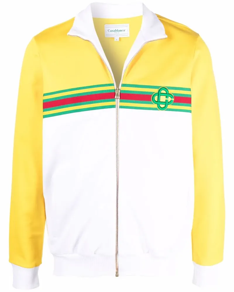 Casablanca Paris Jacke in Colour-Block-Optik - Gelb Gelb