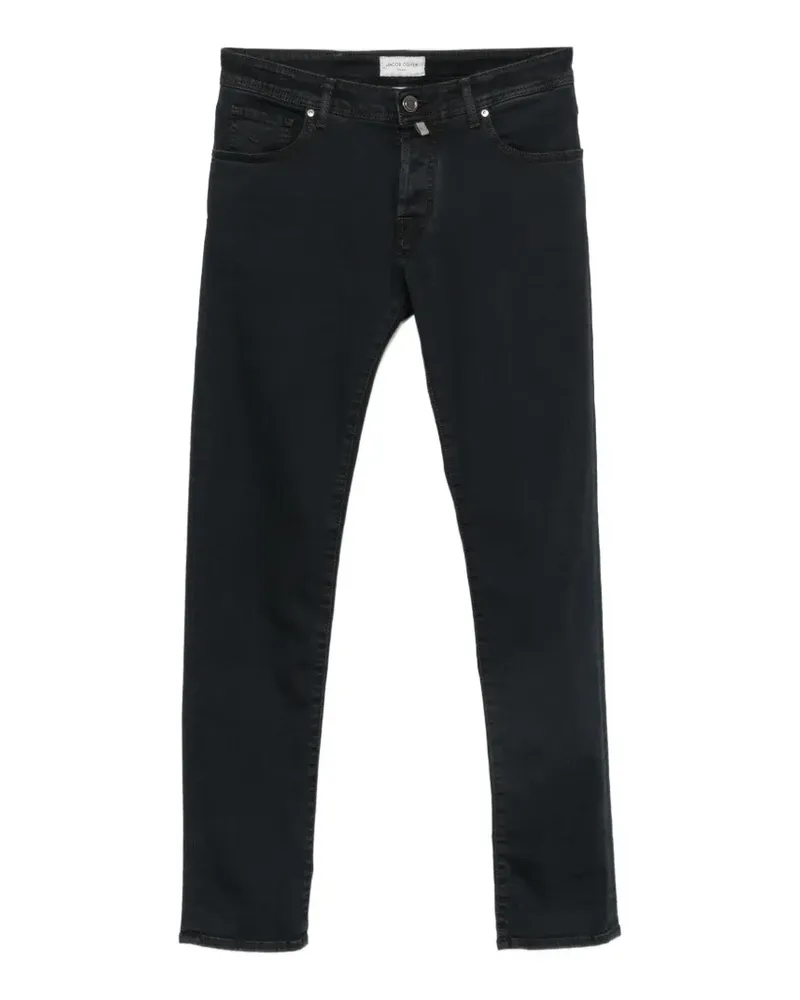 Jacob Cohën embroidered-logo jeans - Blau Blau
