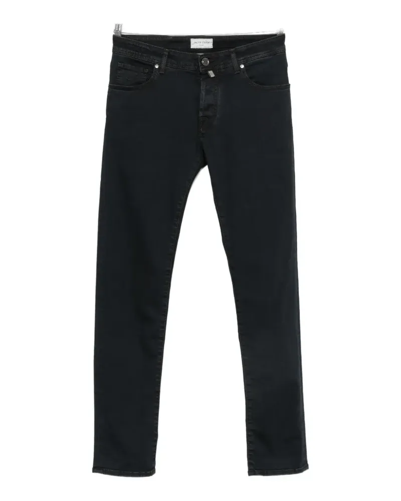 Jacob Cohën embroidered-logo jeans - Blau Blau