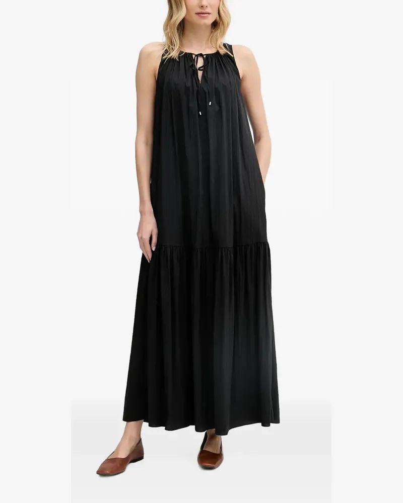 Mos Mosh MMSabri sleeveless tiered maxi dress - Schwarz Schwarz