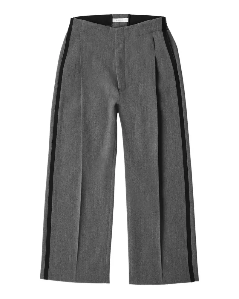 Applied Art Forms stripe pleated trousers - Grau Grau
