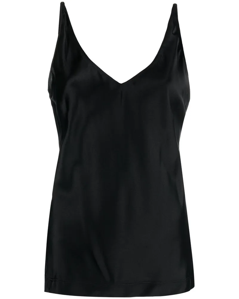 Dorothee Schumacher Top mit V-Ausschnitt - Schwarz Schwarz