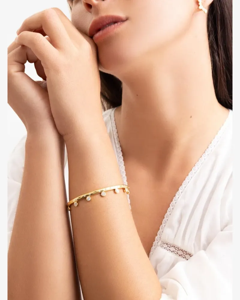 TAMARA COMOLLI Gypsy diamond bangle - Gold Gold