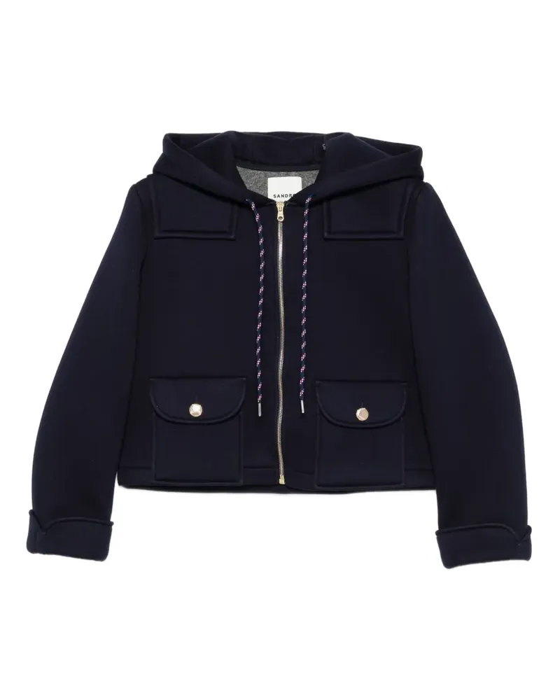 Sandro Kapuzenjacke mit Reißverschluss - Blau Blau
