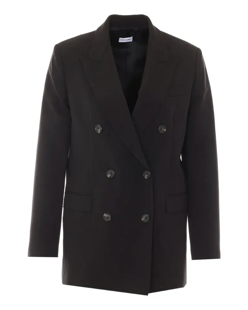 Rue du Bac double-breasted peak-lapels jacket - Schwarz Schwarz