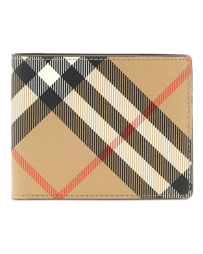 Burberry Kariertes Portemonnaie - Nude Nude